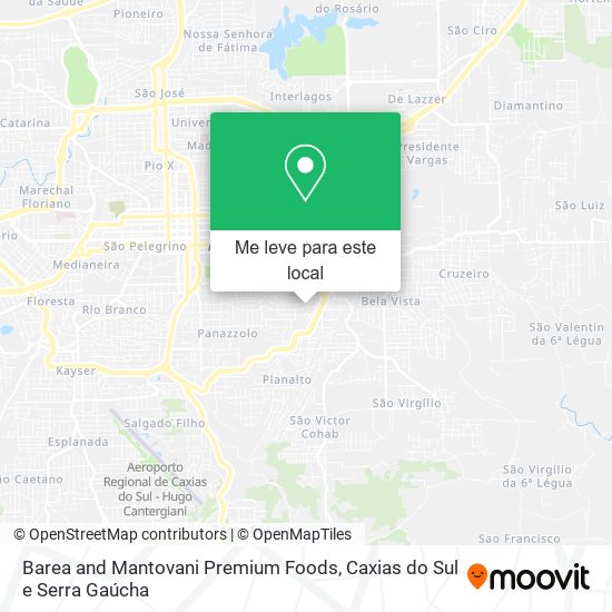 Barea and Mantovani Premium Foods mapa