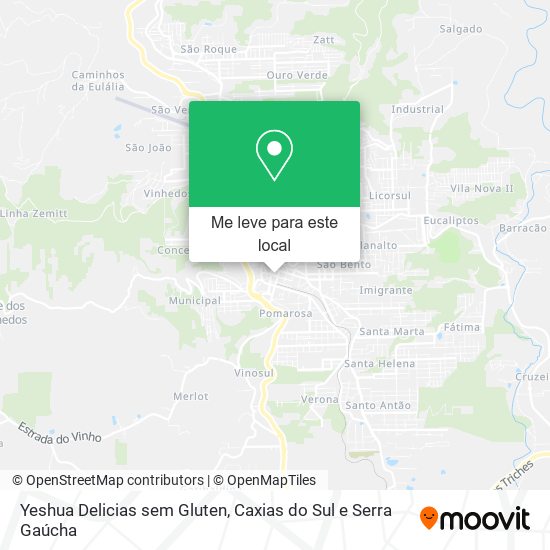 Yeshua Delicias sem Gluten mapa