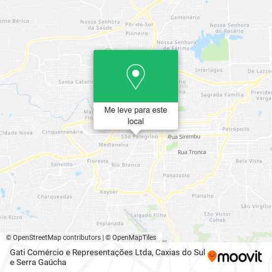 Gati Comércio e Representações Ltda mapa