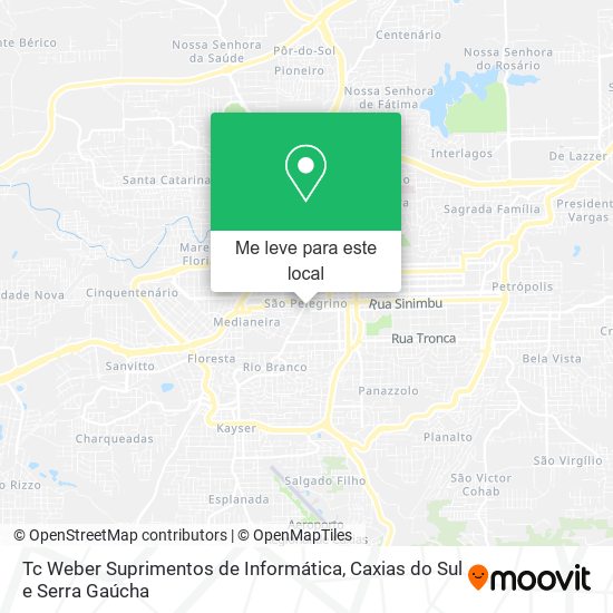 Tc Weber Suprimentos de Informática mapa