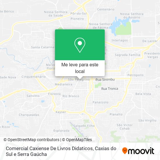 Comercial Caxiense De Livros Didaticos mapa