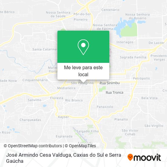 José Armindo Cesa Valduga mapa