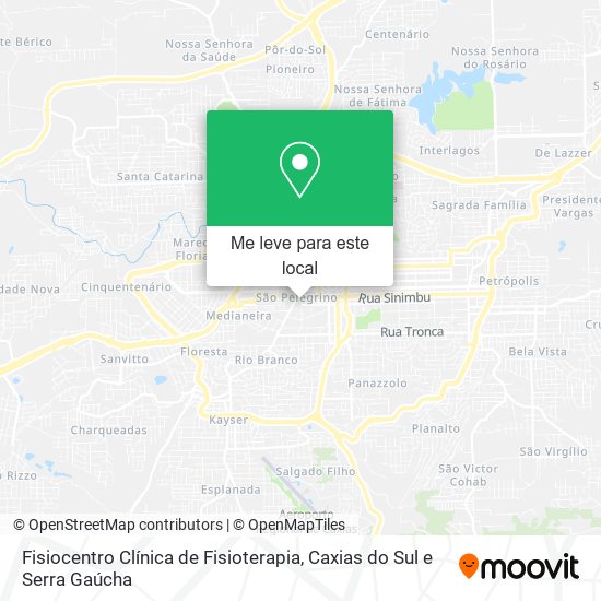 Fisiocentro Clínica de Fisioterapia mapa