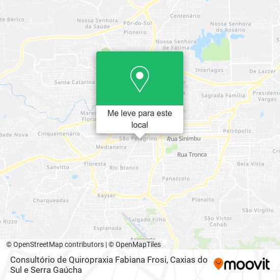 Consultório de Quiropraxia Fabiana Frosi mapa