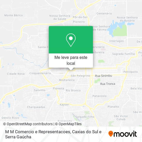 M M Comercio e Representacoes mapa