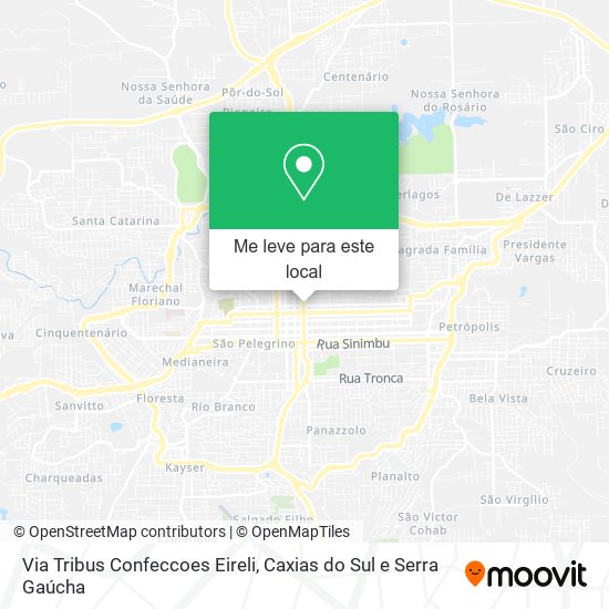 Via Tribus Confeccoes Eireli mapa