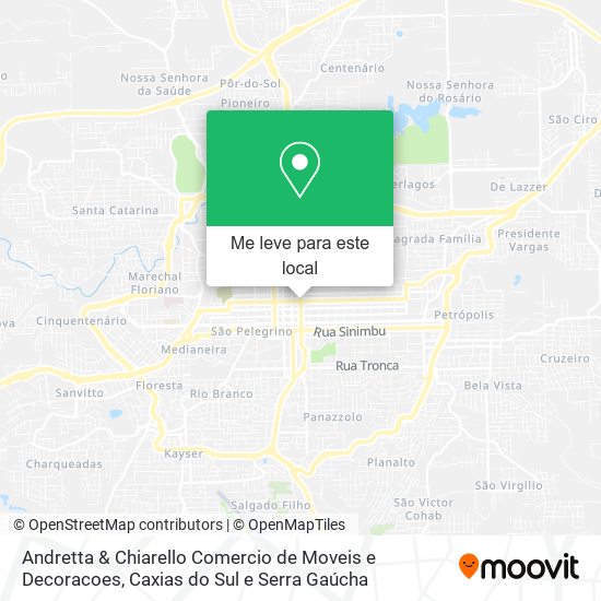 Andretta & Chiarello Comercio de Moveis e Decoracoes mapa