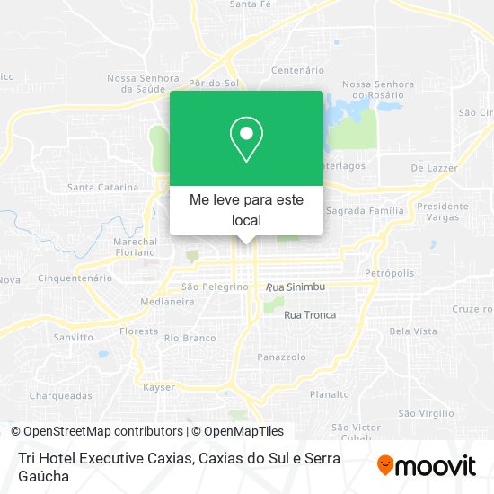 Tri Hotel Executive Caxias mapa