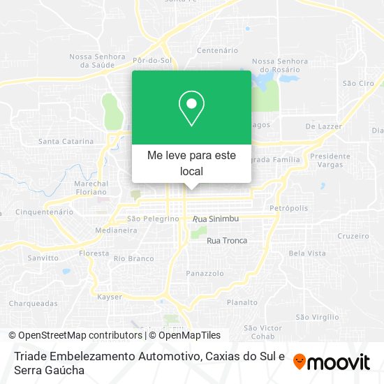 Triade Embelezamento Automotivo mapa