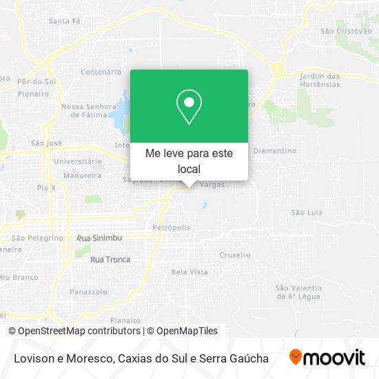 Lovison e Moresco mapa