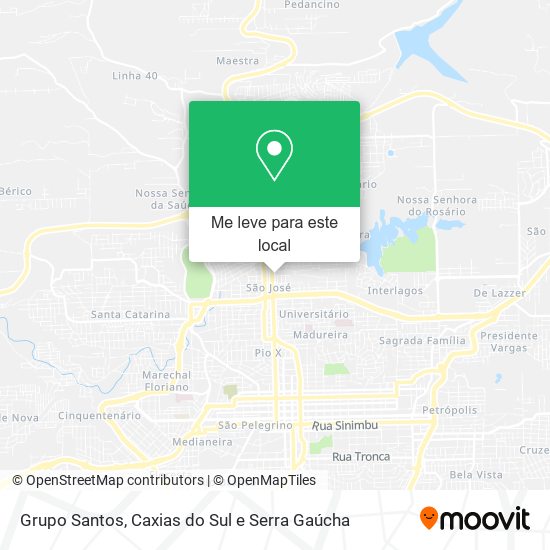 Grupo Santos mapa