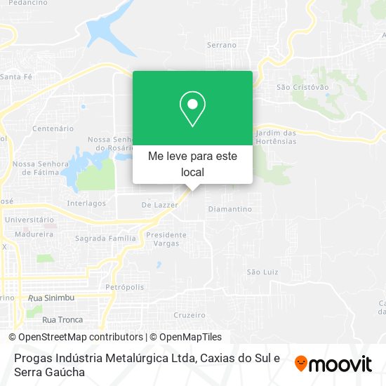 Progas Indústria Metalúrgica Ltda mapa