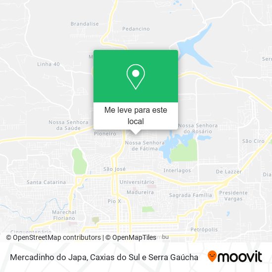 Mercadinho do Japa mapa