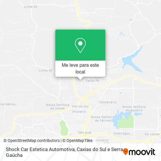 Shock Car Estetica Automotiva mapa