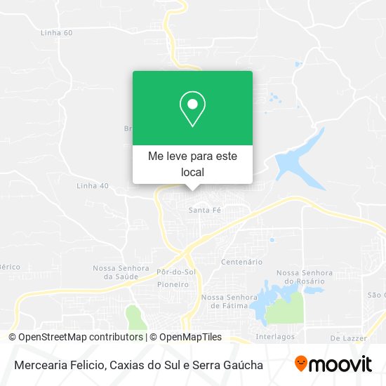 Mercearia Felicio mapa