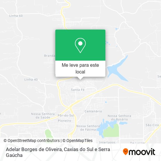 Adelar Borges de Oliveira mapa