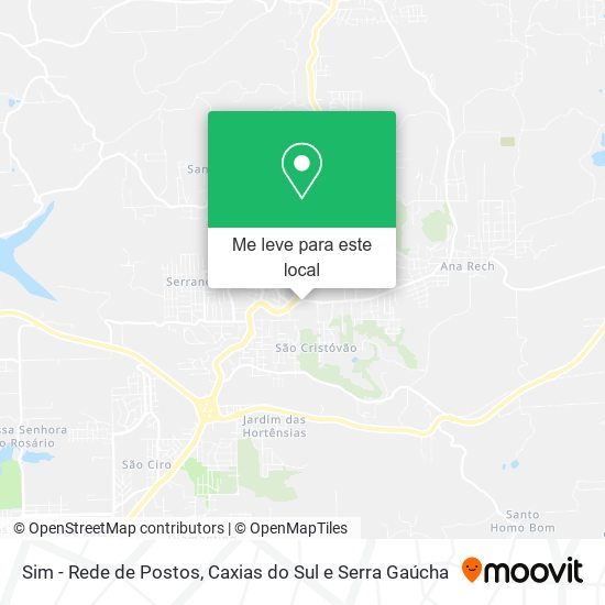 Sim - Rede de Postos mapa