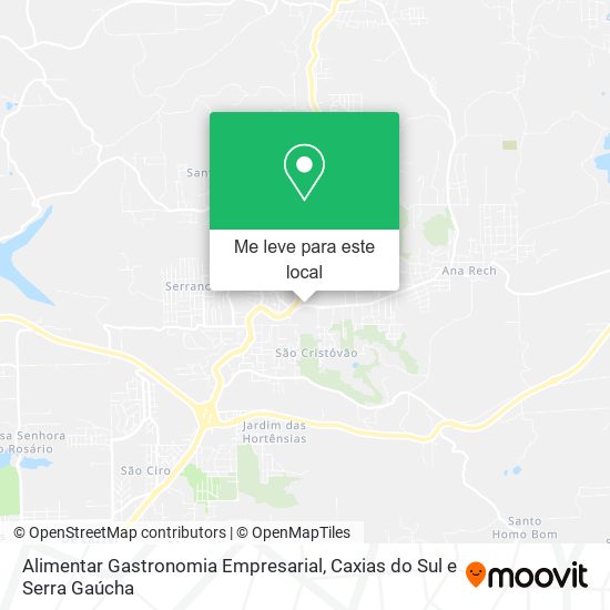 Alimentar Gastronomia Empresarial mapa