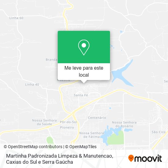 Martinha Padronizada Limpeza & Manutencao mapa