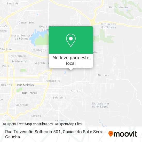 Rua Travessão Solferino 501 mapa