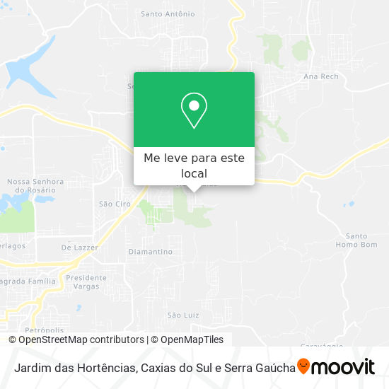 Jardim das Hortências mapa