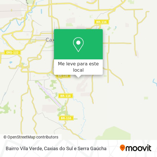 Bairro Vila Verde mapa