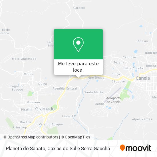 Planeta do Sapato mapa