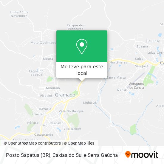Posto Sapatus (BR) mapa