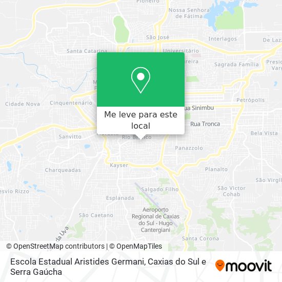 Escola Estadual Aristides Germani mapa
