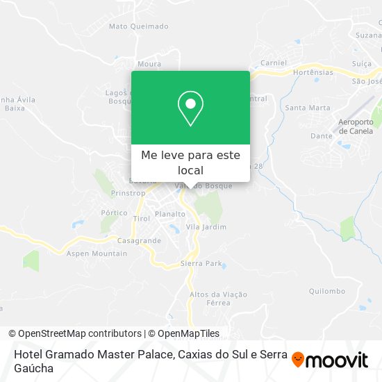 Hotel Gramado Master Palace mapa