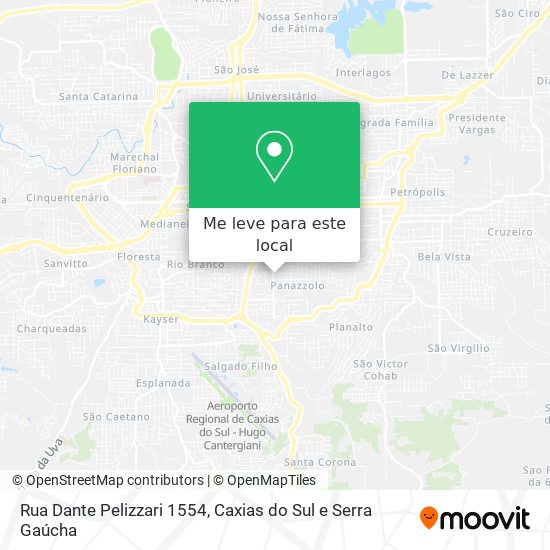 Rua Dante Pelizzari 1554 mapa
