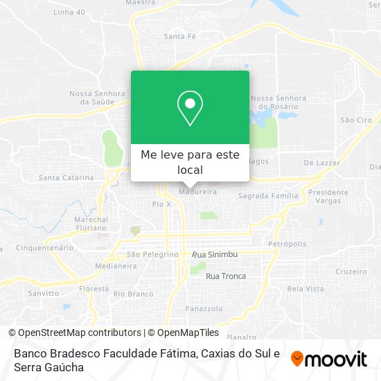 Banco Bradesco Faculdade Fátima mapa