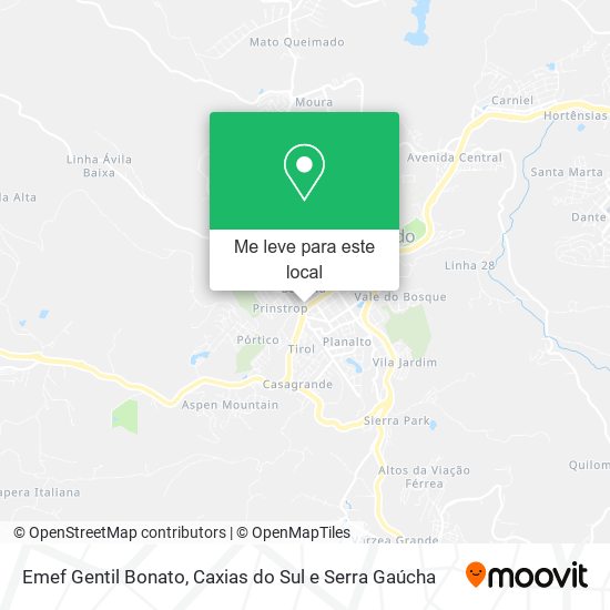 Emef Gentil Bonato mapa