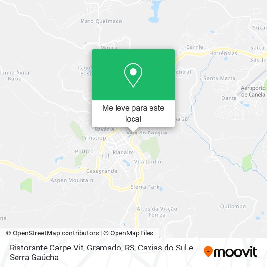 Ristorante Carpe Vit, Gramado, RS mapa