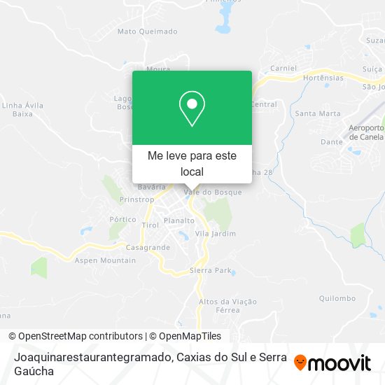 Joaquinarestaurantegramado mapa