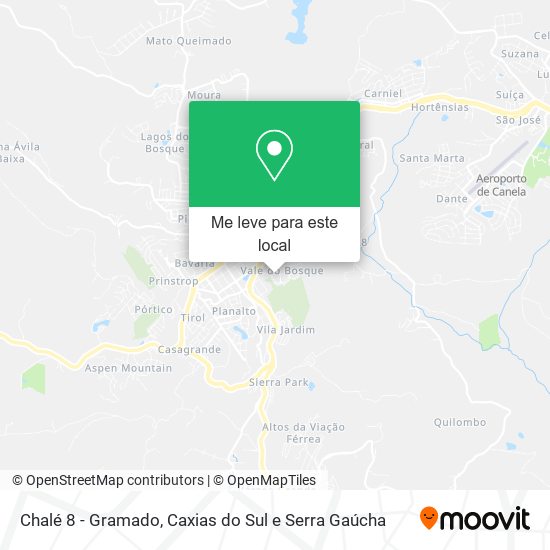 Chalé 8 - Gramado mapa