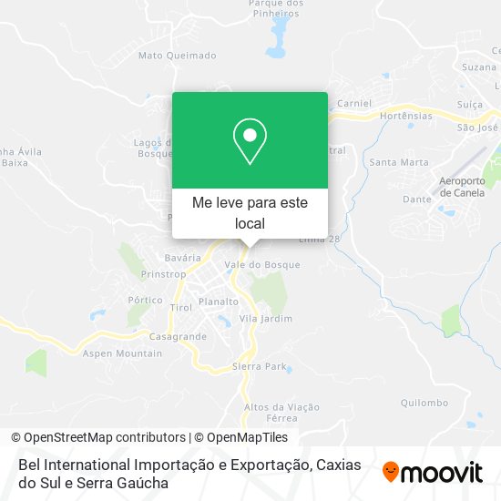 Bel International Importação e Exportação mapa