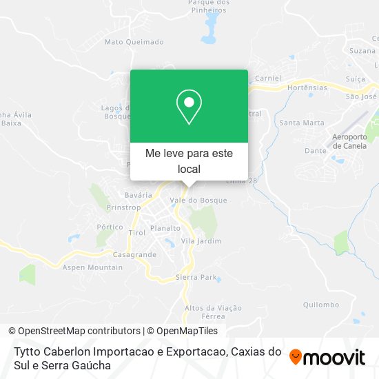 Tytto Caberlon Importacao e Exportacao mapa