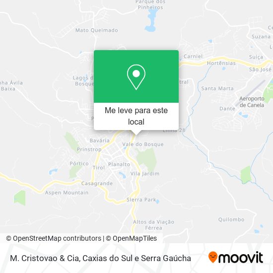 M. Cristovao & Cia mapa