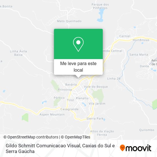 Gildo Schmitt Comunicacao Visual mapa