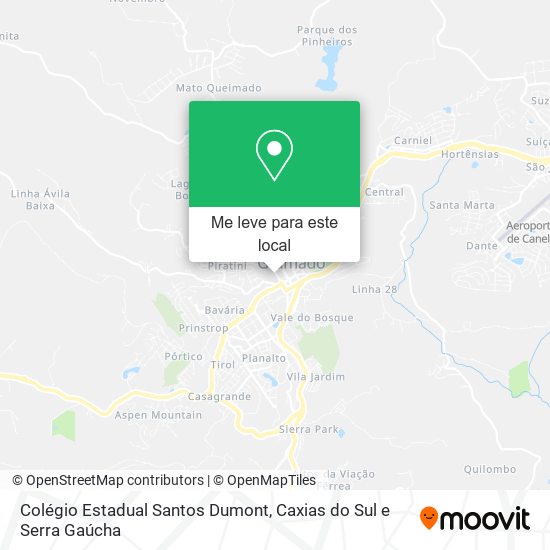 Colégio Estadual Santos Dumont mapa