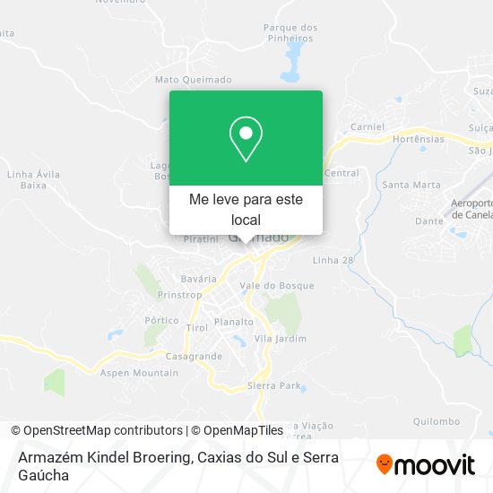 Armazém Kindel Broering mapa