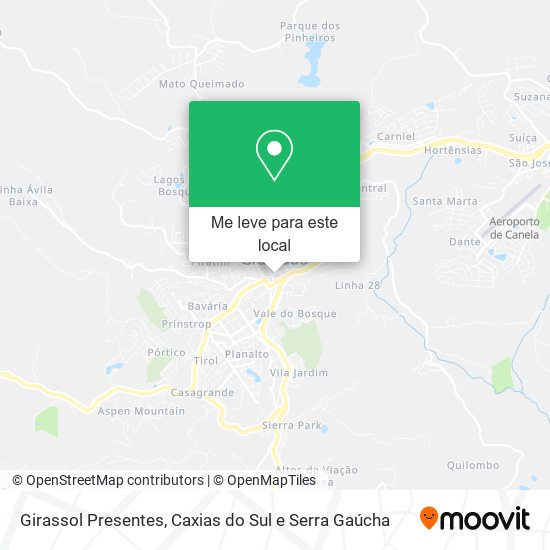 Girassol Presentes mapa