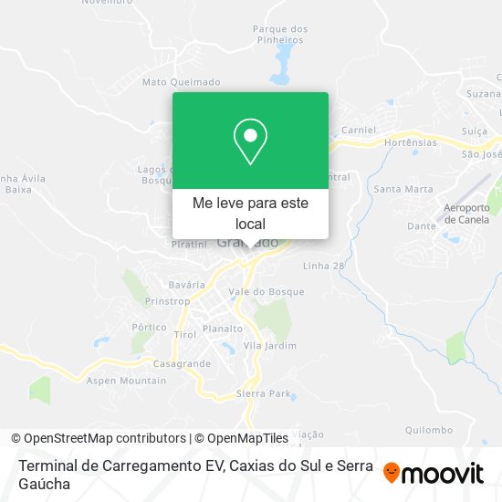 Terminal de Carregamento EV mapa