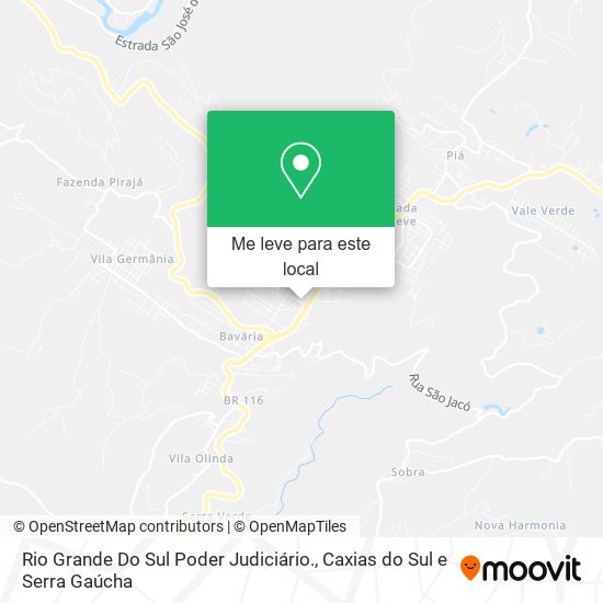 Rio Grande Do Sul Poder Judiciário. mapa