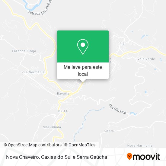 Nova Chaveiro mapa