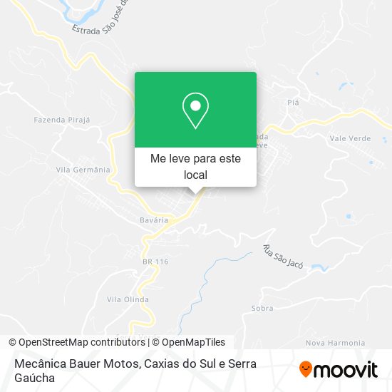 Mecânica Bauer Motos mapa