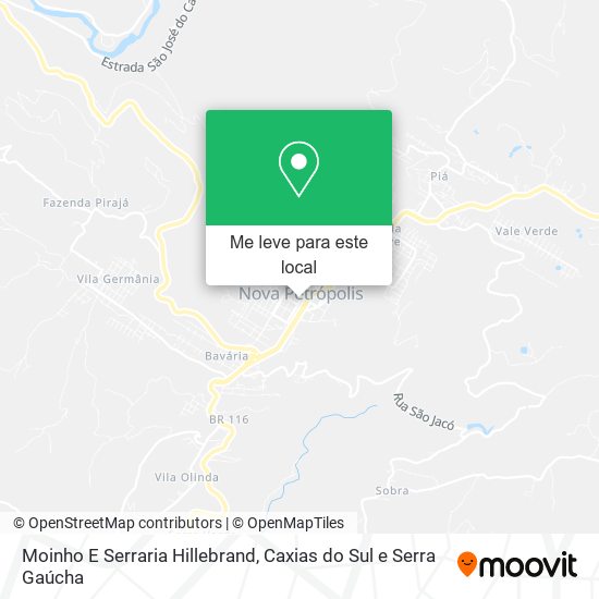 Moinho E Serraria Hillebrand mapa