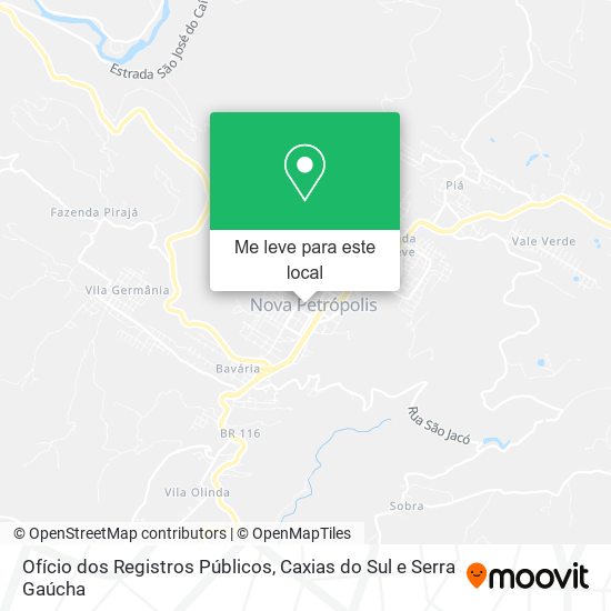 Ofício dos Registros Públicos mapa