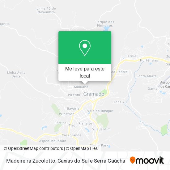 Madeireira Zucolotto mapa